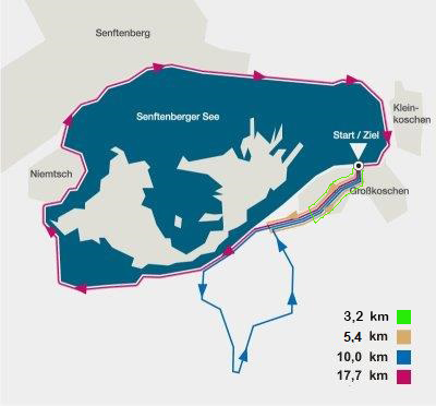 Öffnen Sie jetzt Infos zum Lauf um den Senftenberger See